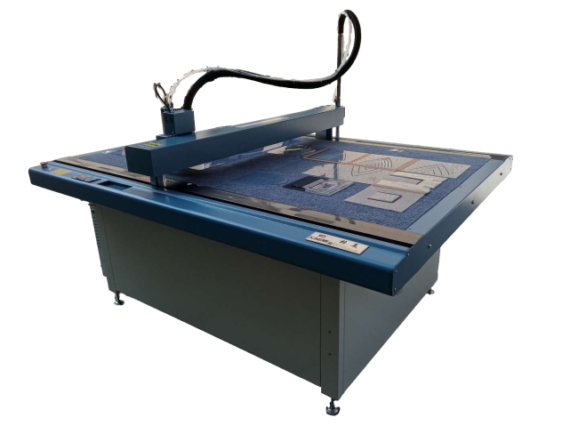 CNC cutting machine operation view