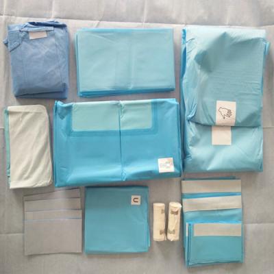 China Sterile PE Viscose Extremity Pack Disposable Sterile Surgical Drapes for sale