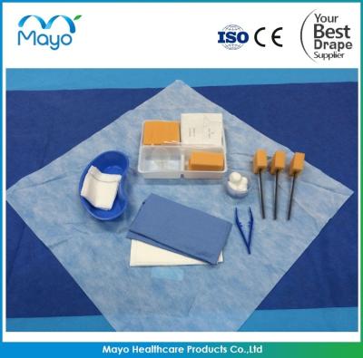 中国 CE0123 ISO13485の創傷包帯のキットの生殖不能のドレッシングのパックの青 販売のため