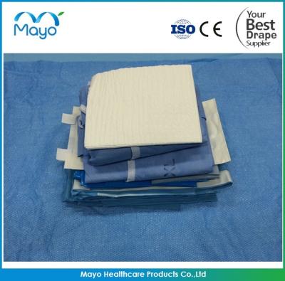 China ISO13485 Surgical Drape Pack Blue Patient Drape Dental Disposable for sale