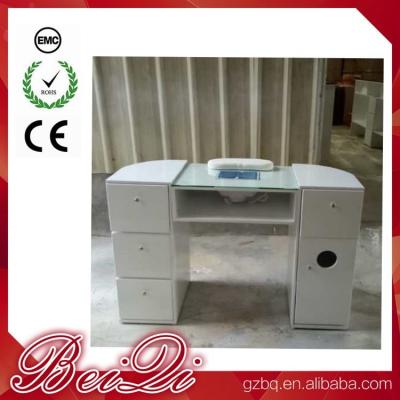 中国 Beauty Nail Salon Equipment Wholesale Nail Manicure Table with Vacuum Cheap Manicure Station 販売のため