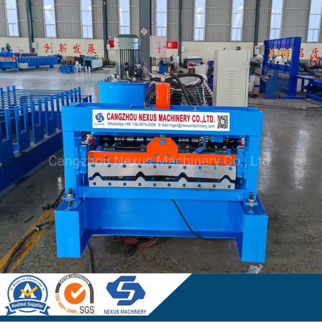 Steel Trapezoidal Roof Sheet Roll Forming Machine Metal Roofing Panel Roll Former