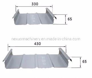 Al-Mg-Mn Standing Seam Roofing Corrugated Forming Machine Self Lock Roll Forming Machine