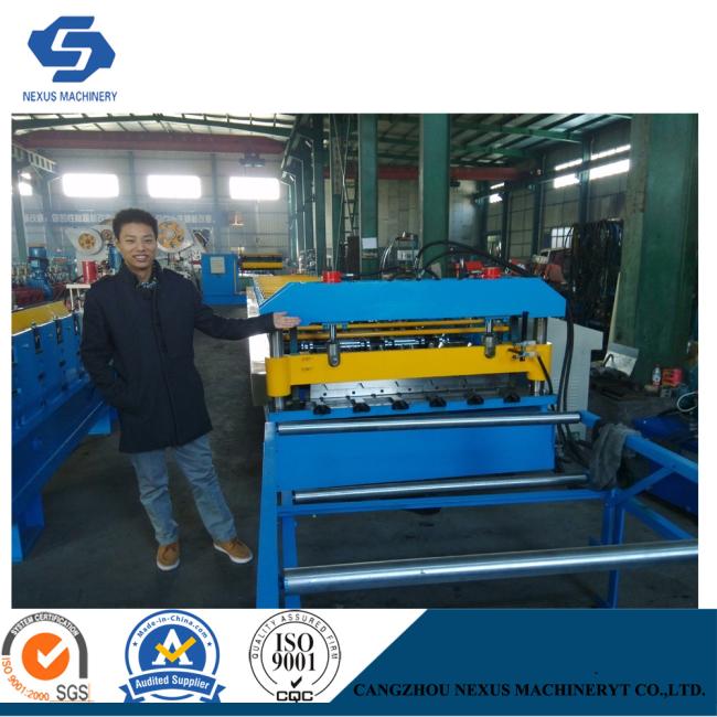 Nexus Yx1025 Metal Roof Roll Forming Machine with Hydraulic Decoiler