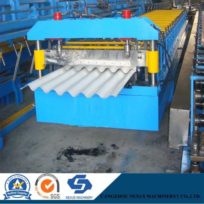 Corrugated Metal Sheet Roof Roll Forming Machine for 0.18mm Roofing Sheet