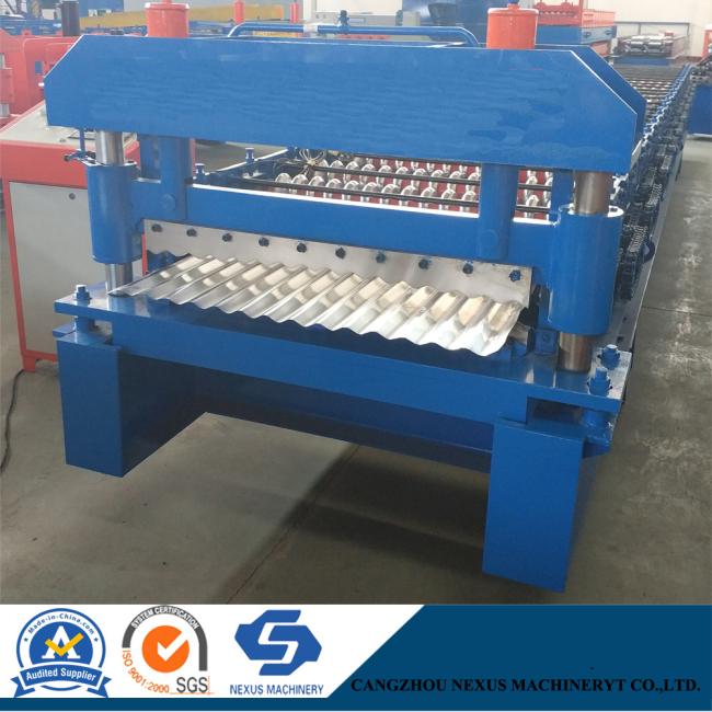 Corrugated Metal Sheet Roof Roll Forming Machine for 0.18mm Roofing Sheet