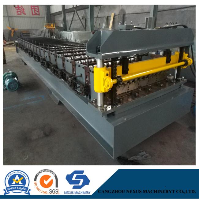 Electronic Control Metal Roof Roll Forming Machine with Hydraulic Cutter