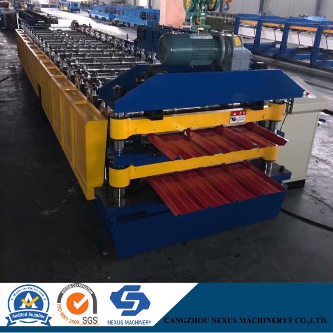 Cangzhou Nexus Fully Automatic Double Layer Steel Roof Wall Panels Cold Roll Forming Machine