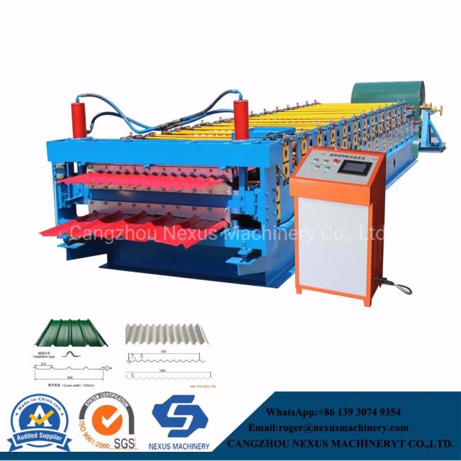 Ibr 686 Roofing Sheets Making Machine Ibr Profile Galvalume Roof Panel Roll Forming Machine