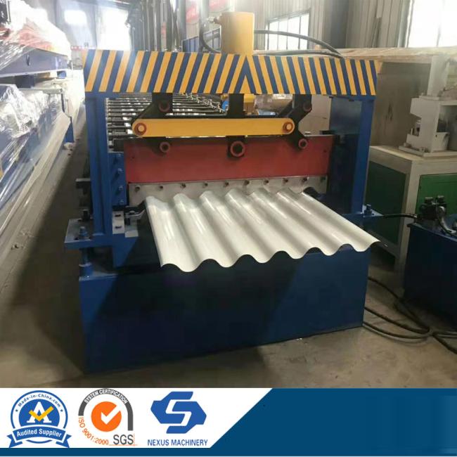 Hc12 - 16 Hydraulic Corrugated Steel and Iron Roofing Sheet Roll Forming Machine Botou Manufacturer