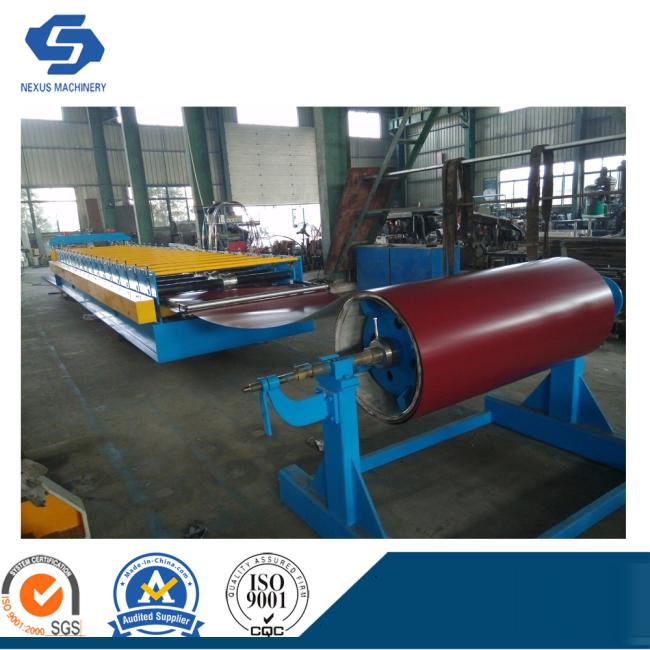 Hc17 Automatic Color Steel Wall Panel Roof Tile Cold Roll Forming Machinery Production Line