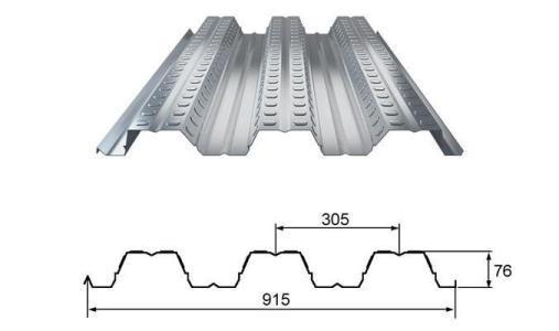 915 Galvanized Steel Floor Decking Sheet Roll Forming Machinery with SGS Certificate