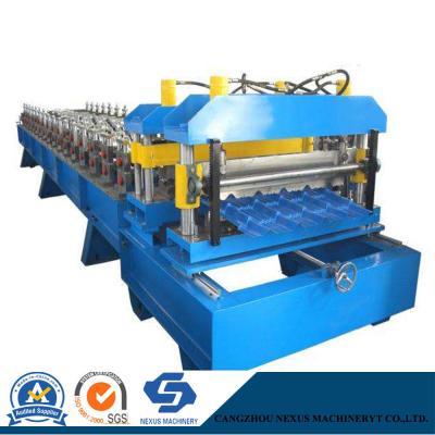 China Steel Tile Metal Roof Sheet Roll Forming Machine for sale