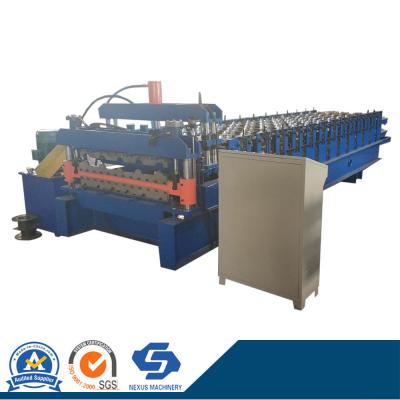 China Ce Certificate Double Layer Metal Roofing Sheet Glazed Tile Roll Forming Machine for sale