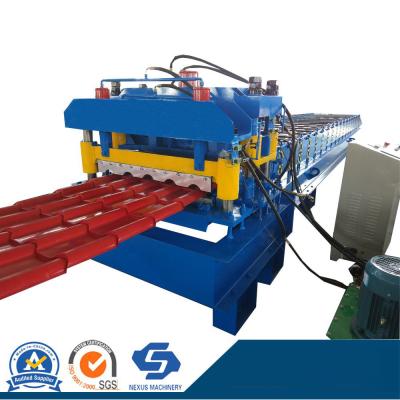China Single Press Mold Metal Steel Ceramic Glazed Tile Roll Forming Machine for Making Ecological Floor Roof Wall Panel Machine for sale