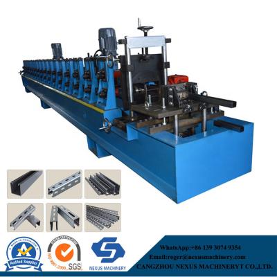 China High Speed Solar Photovoltaic Stents Stud Roll Forming Machine for sale