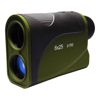 China 6X25 High Accuracy Laser Range Finder 5 To 700 Meters Golf Laser Distance Measurer for sale