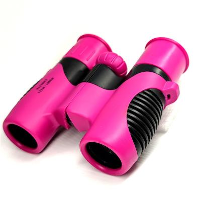 China High Resolution Shock Proof 8x21 Kids Pink Binoculars For Bird Watching for sale