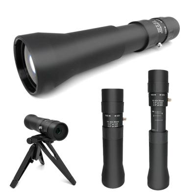 China High Power HD 10-30x35mm Telephoto Zoom Monocular With Tripod for sale