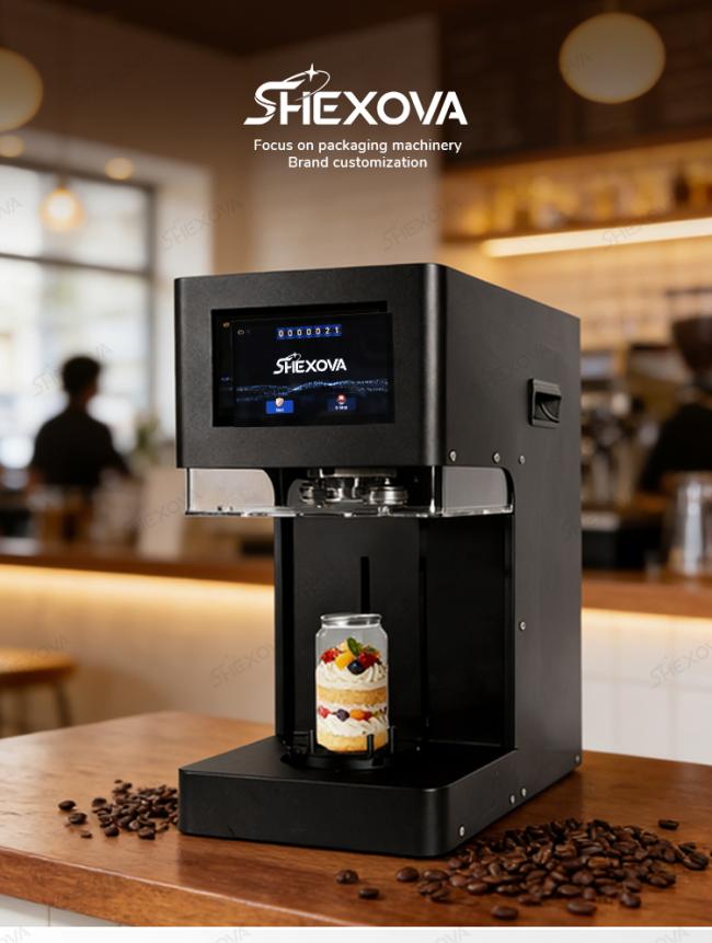 Commercial non-rotated can sealing machine front view