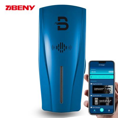 China BENY electric ev charger 7KW smart electric vehicle (ev) charger type 2 Smart wall-mounted charging stations for sale