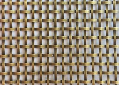 China 1.8mm Antique Brass Wire Mesh Stainless Steel Bronze Metal Mesh For Laminated Glass à venda