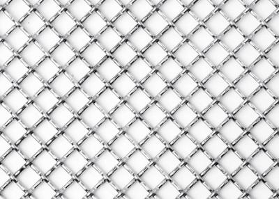 China 3×6m SGS Lock Crimp Wire Mesh Square Stainless Steel Woven Metal Mesh for sale