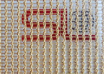 China Bronze 1.5mm 4m Laminated Glass Wire Mesh PVD Metal Woven Copper Mesh Fabric for sale
