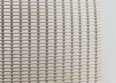 China Sprayed ISO9001 SS316 Decorative Mesh Fabric 0.94mm Wire Mesh Glass for sale
