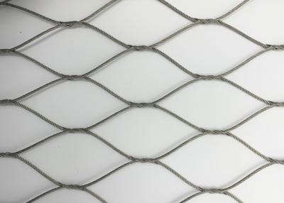 Китай Рука веревочки Ferrule нержавеющей стали - сплетенный Dia 50m цвета 3.2mm сетки естественный продается