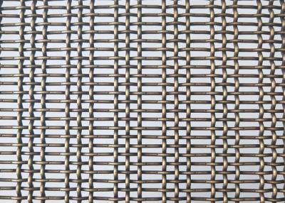 Chine Bronzé colorez le fil serti par replis Mesh Decorative Woven d'acier inoxydable de 3.6mm à vendre