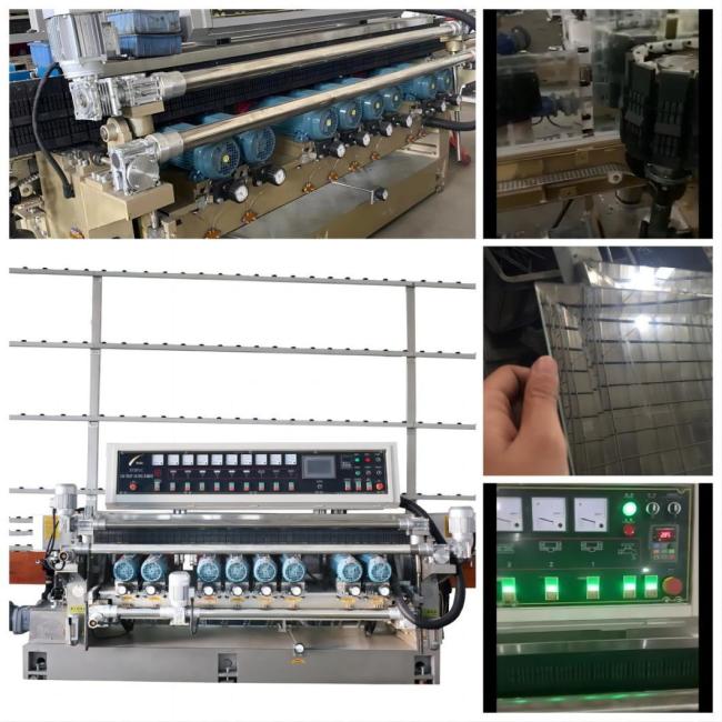 Nine Motors Glass Straight Line Beveling Machine