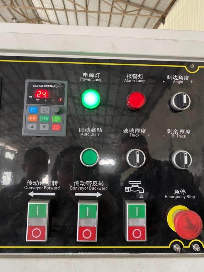 Nine Motors Glass Straight Line Edging Machine