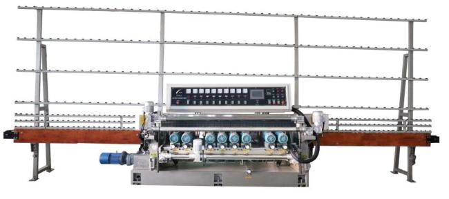 Vertical 8 Motors Glass Shape Edging Polishing Grinding Machine