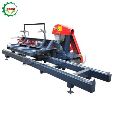 China Efficient Dust Collection Wood Cutting Table Saw Machine Portable Band Sawmill 3000rpm for sale
