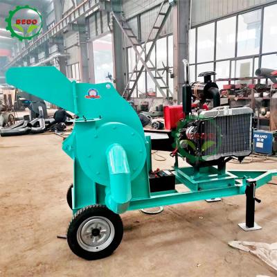 China Carbon Steel Potable Wood Shredder Machine 10mm Screen Hole Size for sale