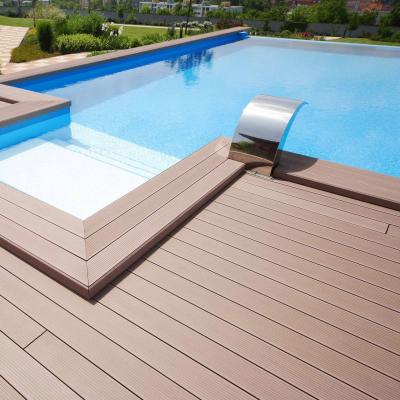 China 100% Waterproof Exterior Ground Cladding Swimming Pool Flooring Garden Decking Composite Deck Outdoor for sale