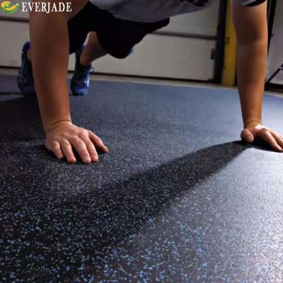 China High Density 20mm Gym Room Rubber Granules Gym Floor Roll Tiles for Unisex Granules for sale