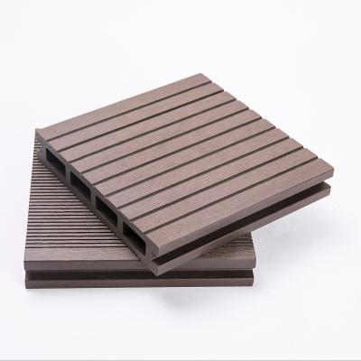 China WPC Outdoor Decking In Dark Grey With Patent Fasteners From Everjade for sale