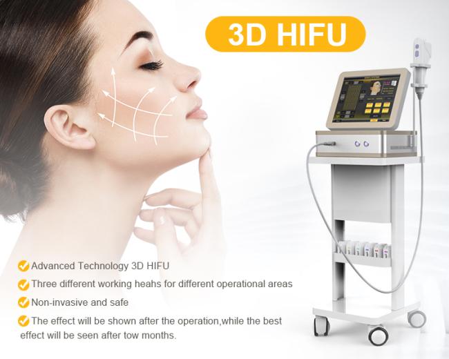 Mini 3D Hifu Slimming Face Body Advanced 8 cartridges With 1-12 Lines Lifting Machine