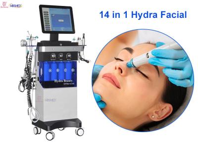 China 14 Handpieces Hydra Facial Oxygen Machine Microdermabrasion Hydrodermabrasion Machine for sale