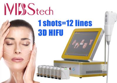 Chine Corps facial de station thermale de beauté soulevant 12 lignes machine de 3D HIFU rf à vendre