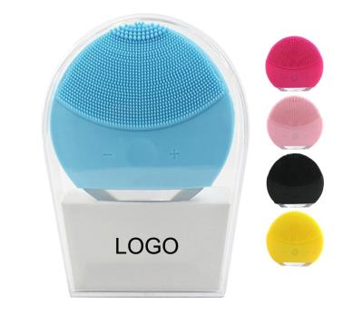 China Private Label Usb Recharge Waterproof Vibrating Silicone Waterproof Face Cleansing Brush Electric Facial for sale