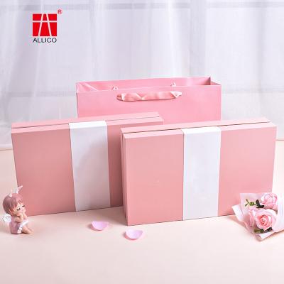 China Clamshell Rigid Cardboard Gift Boxes Book Shape Handmade OEM for sale