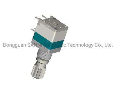 China Metal Shaft Sealed Rotating Potentiometer With Push Switch Single Unit RV9110NM for sale