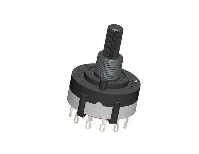 China Channel Control Multi Position Rotary Switch 26mm Size RS266 for sale