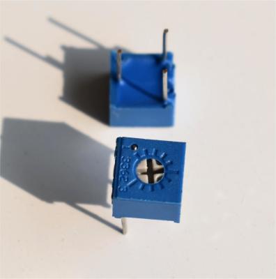 China Industrial Single Turn Precision Potentiometer Top Adjustment Square Shape for sale