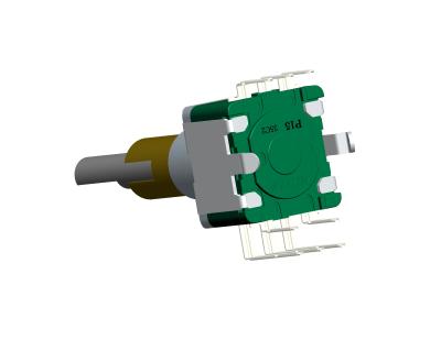 China Encoder rotativo de eixo metálico de série de 11 mm de tamanho pequeno EC11 Encoder rotativo incremental vertical para áudio de carro à venda