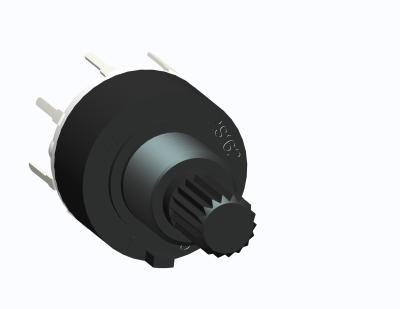 China Through Hole Termination Style Electronic Rotary Switch 1A 125VAC Contact Rating for sale