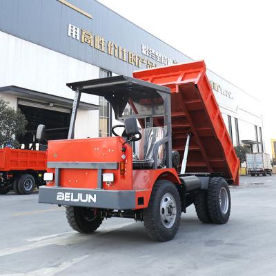 China U Type Bucket Diesel 3 Ton Articulated Truck Hydraulic Tipper Truck 63HP for sale